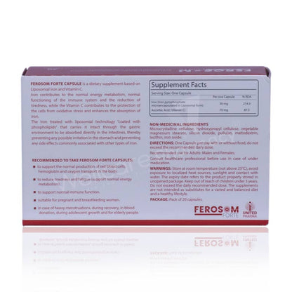 Ferosom Forte Capsules 20'S