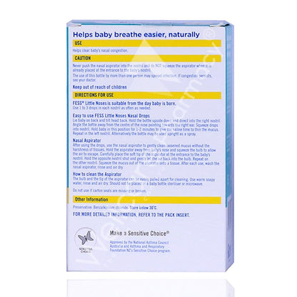 Fess Little Noses Nasal Drops 25Ml And Aspirator