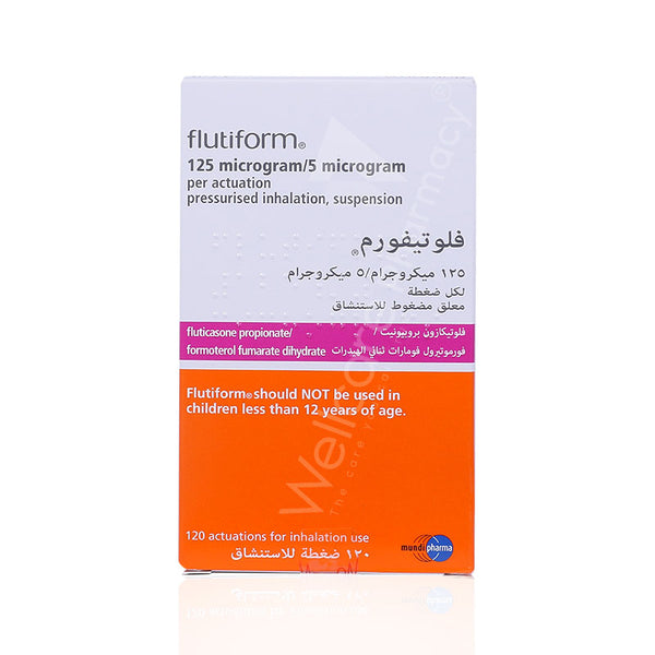 Fortiform Inhaler Flutiform 125/5 Mcg Inhaler