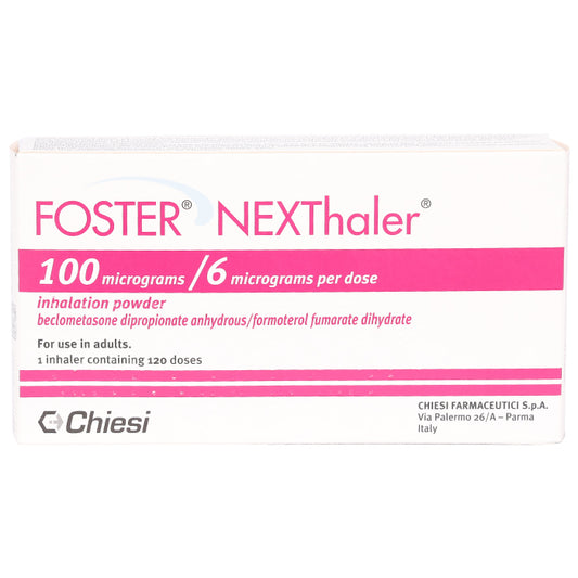 Foster Nexthaler 100mcg/6mcg Inhalation Powder 120 Doses - Wellcare Pharmacy