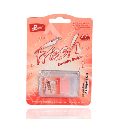 Fresh Strawberry Breath Mouth Strips 24'S