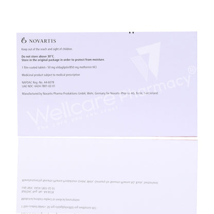 Galvus Met 50/850Mg Tablets 60'S
