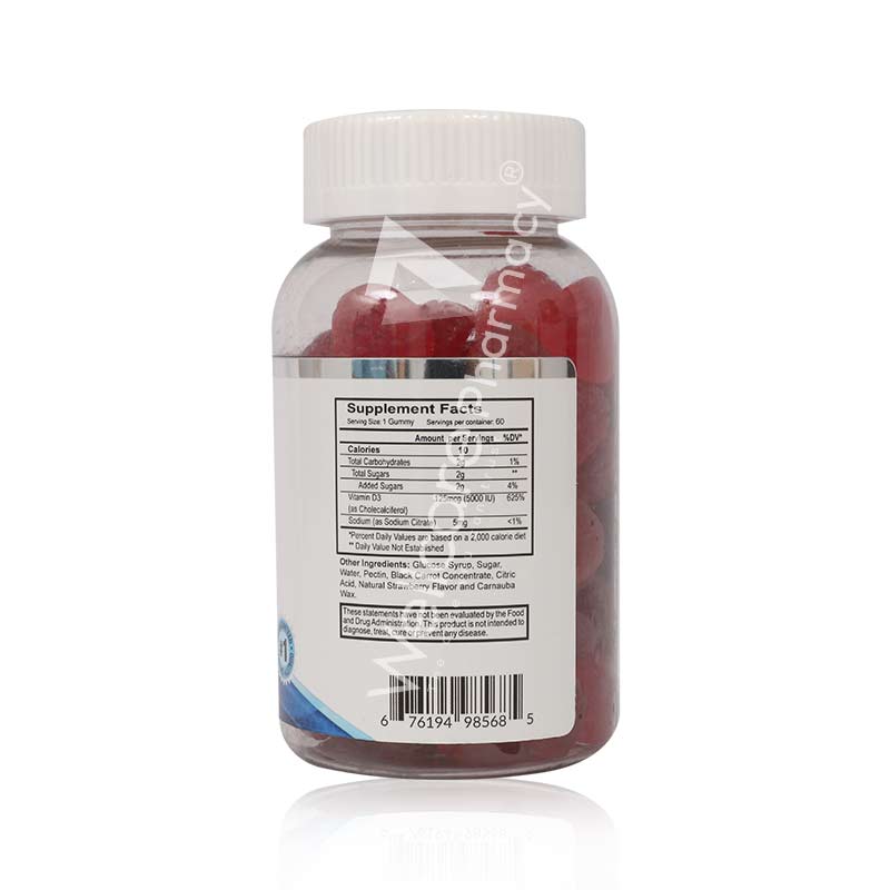 Genesisvit Vitamin D3 5000Iu Adult Gummies 60'S
