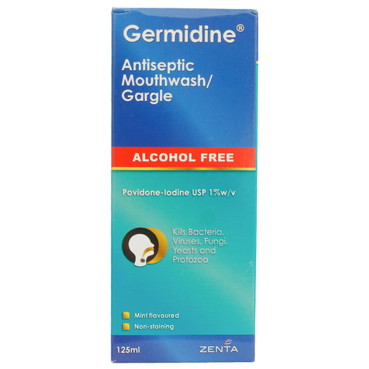 Germidine Alcohol Free Antiseptic Mouthwash/Gargle 125ml - Wellcare Pharmacy