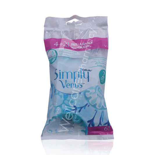 Gillette Simply Venus 2 Razor 6'S