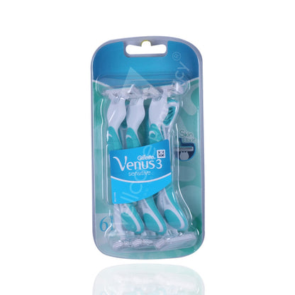 Gillette Venus 3 Sensitive Razor 6'S