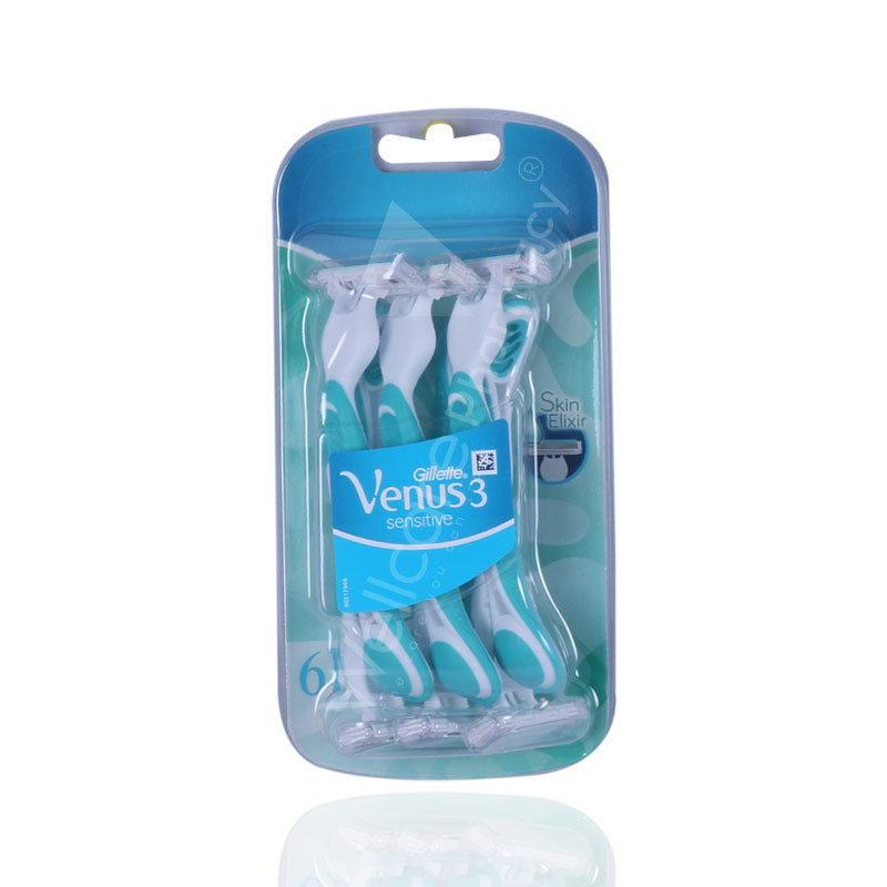 Gillette Venus 3 Sensitive Razor 6'S