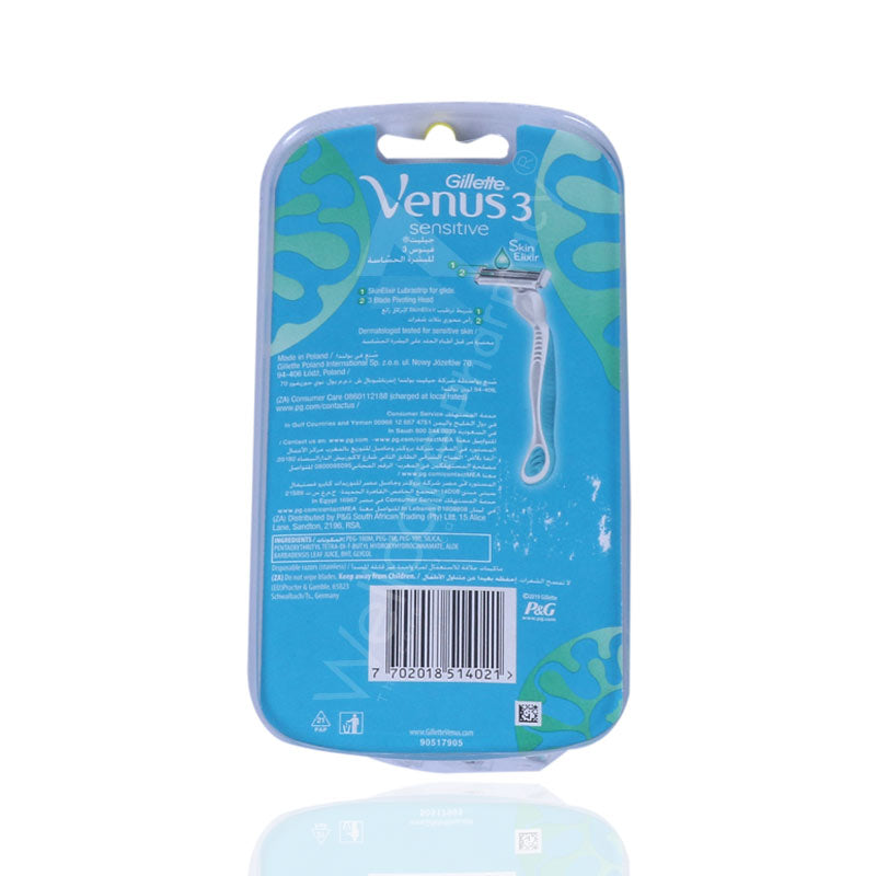 Gillette Venus 3 Sensitive Razor 6'S