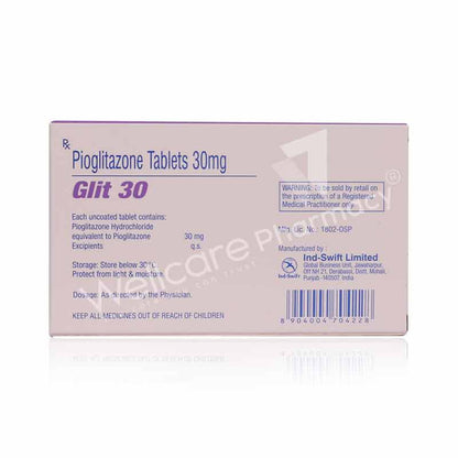 Glit 30Mg Tablets 28'S