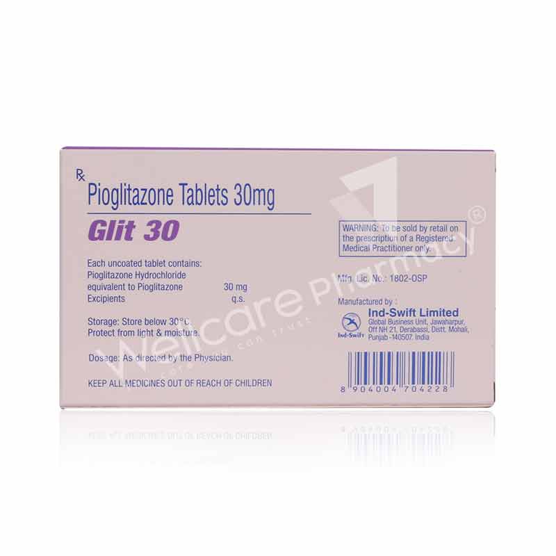 Glit 30Mg Tablets 28'S Glit 30Mg Tablets 28'S