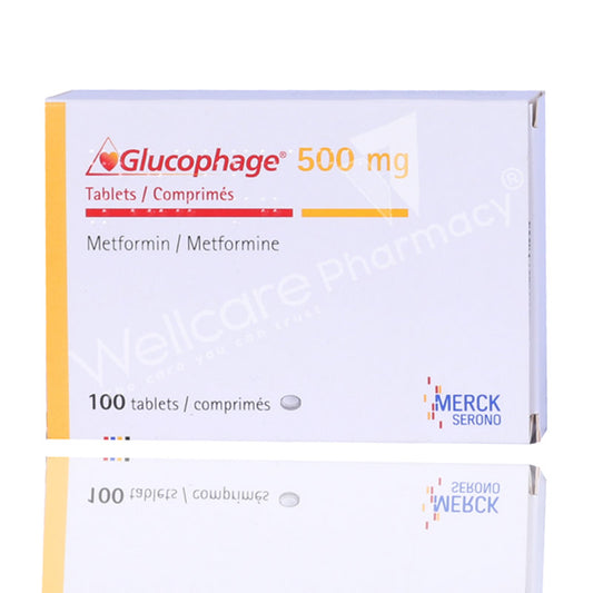 Glucophage 500mg Tablets 100'S