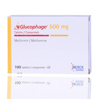 Glucophage 500mg Tablets 100'S