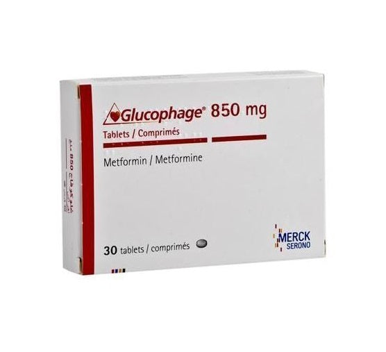 Glucophage 850mg Tablets 30'S