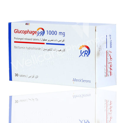 Glucophage Xr 1000Mg Tablets 30'S