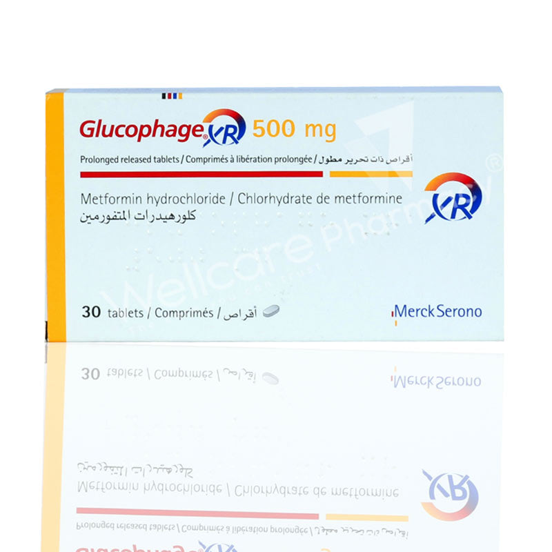 Glucophage Xr 500mg Tablets 30'S