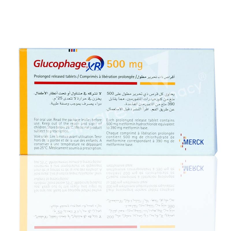 Glucophage Xr 500mg Tablets 30'S