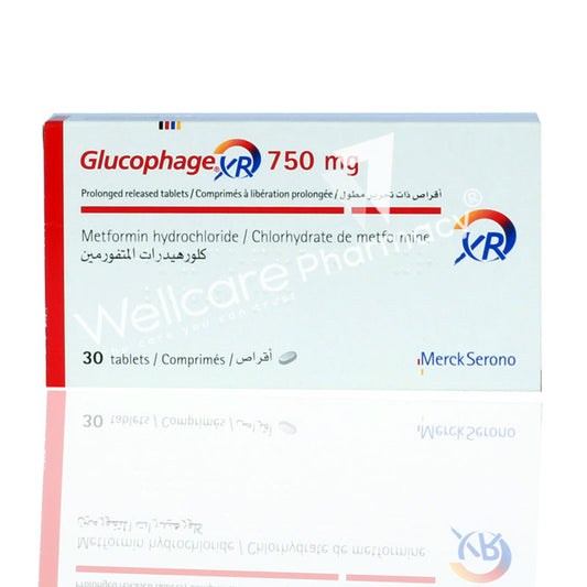 Glucophage Xr 750mg Tablets 30'S