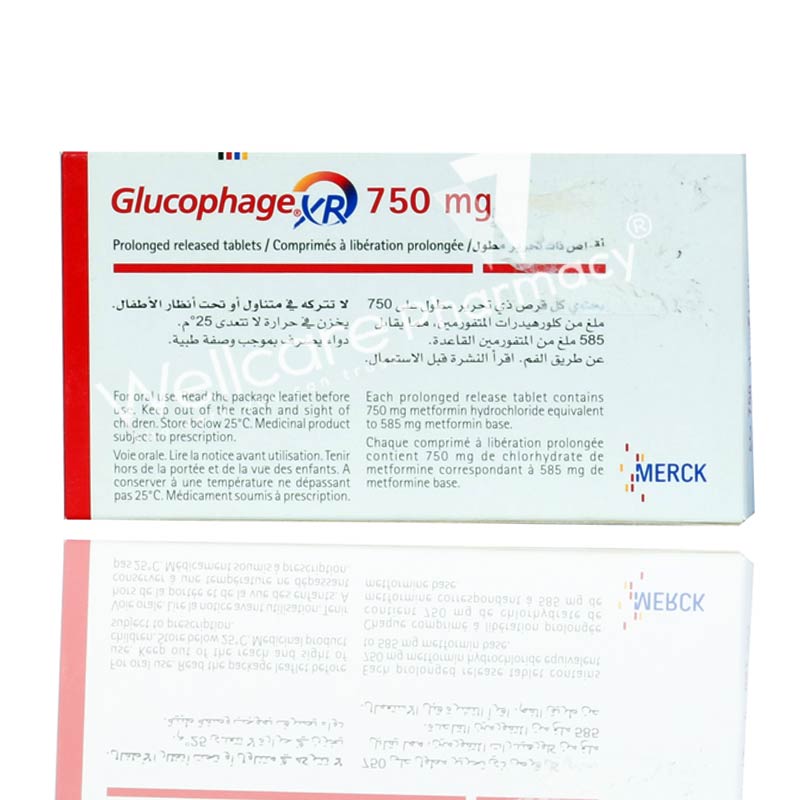 Glucophage Xr 750mg Tablets 30'S