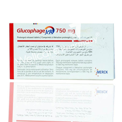 Glucophage Xr 750mg Tablets 30'S