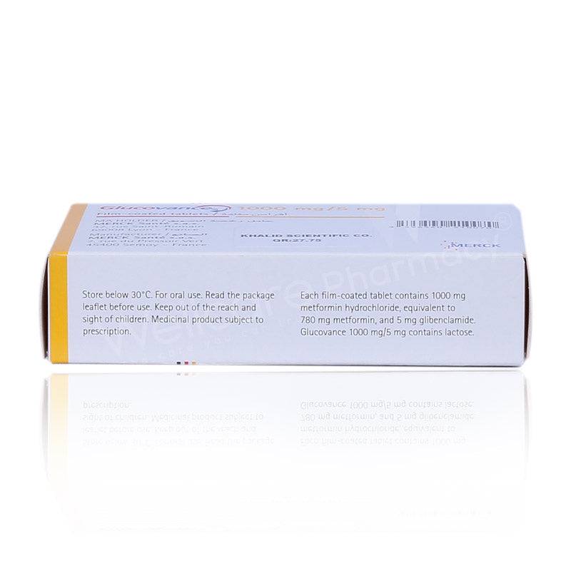 Glucovance 1000Mg/5Mg Tablets 30'S Glucovance 1000Mg/5Mg Tablets 30'S