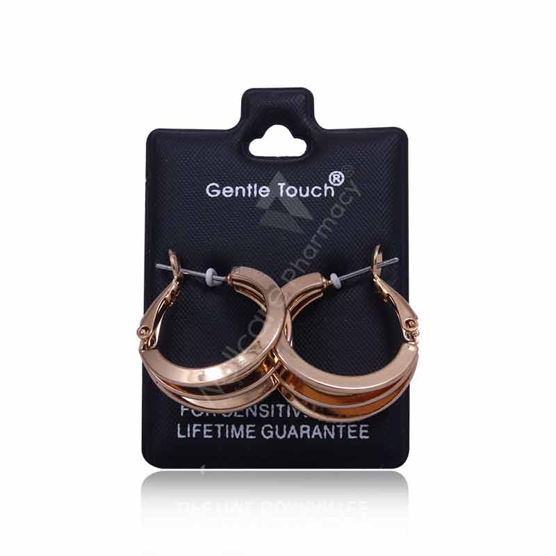 Gt120 Gold Triple Layered Hoops