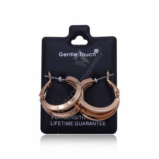 Gt120 Gold Triple Layered Hoops