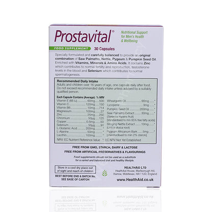 H-AID PROSTAVITAL ONE A DAY CAP 1X30'S
