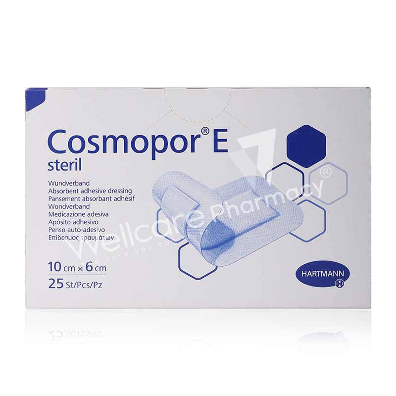 HARTMANN COSMOPOR E STERIL ABSORBENT ADHESIVE DRESSING 10X6CM 25'S HARTMANN COSMOPOR E STERIL ABSORBENT ADHESIVE DRESSING 10X6CM 25'S