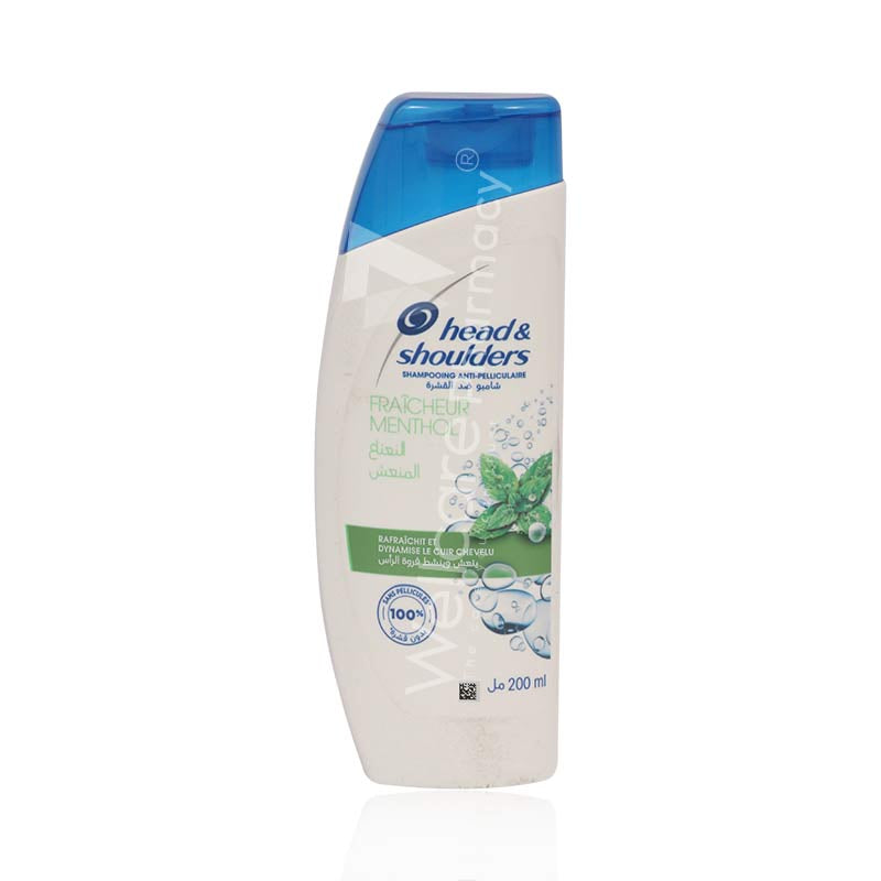 HEAD & SHOULDERS ANTI-PELLICULAIR MENTHOL SHAMPOO 200ML