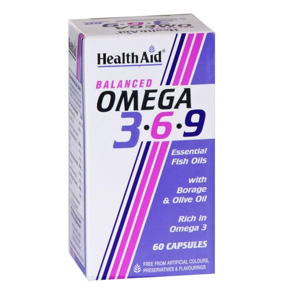 Health Aid Balanced Omega 3,6,9 Capsules 60'S Health Aid Balanced Omega 3,6,9 Capsules 60'S