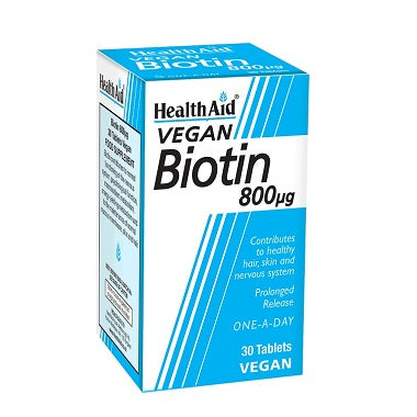 Health Aid Biotin 800Mcg Tablets 30'S