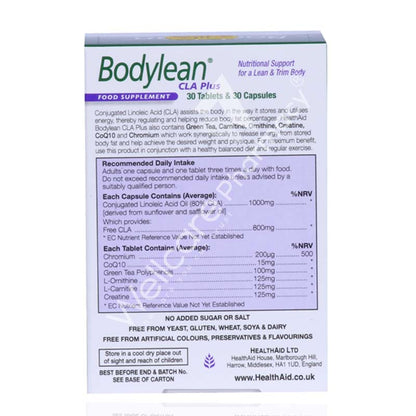 Health Aid Bodylean Cla Plus 30'S Capsules & 30'S Tablets