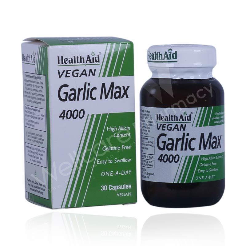 Health Aid Garlic Max 4000 Mg 30 Capsules