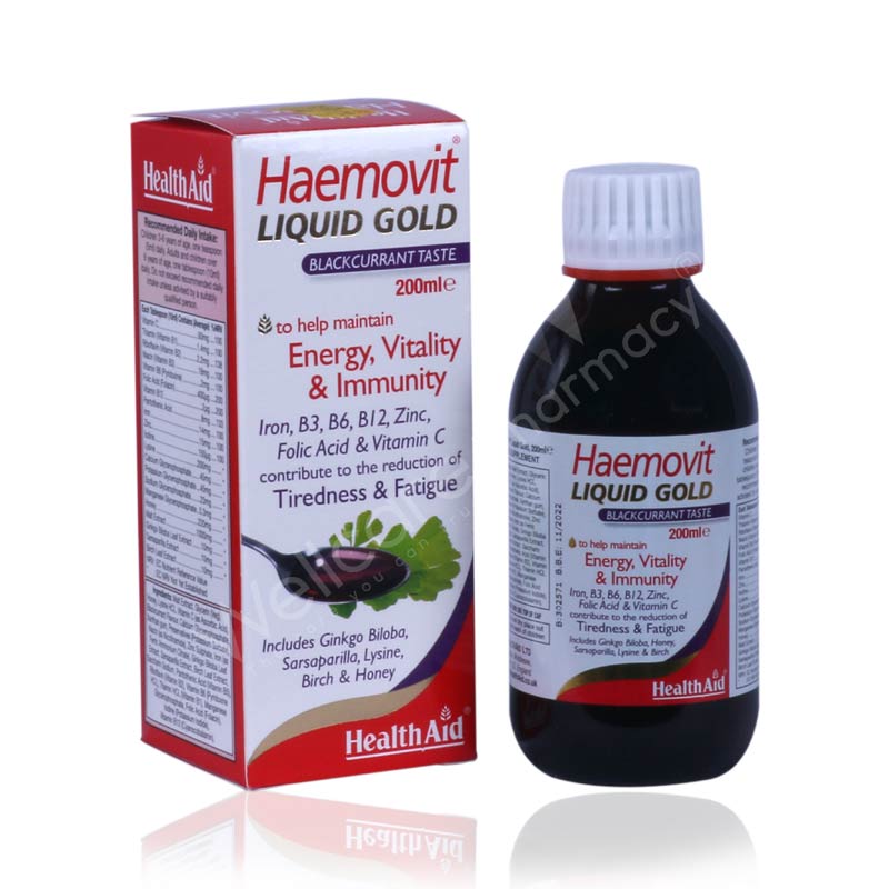 Health Aid Haemovit Liquid Gold 200ml