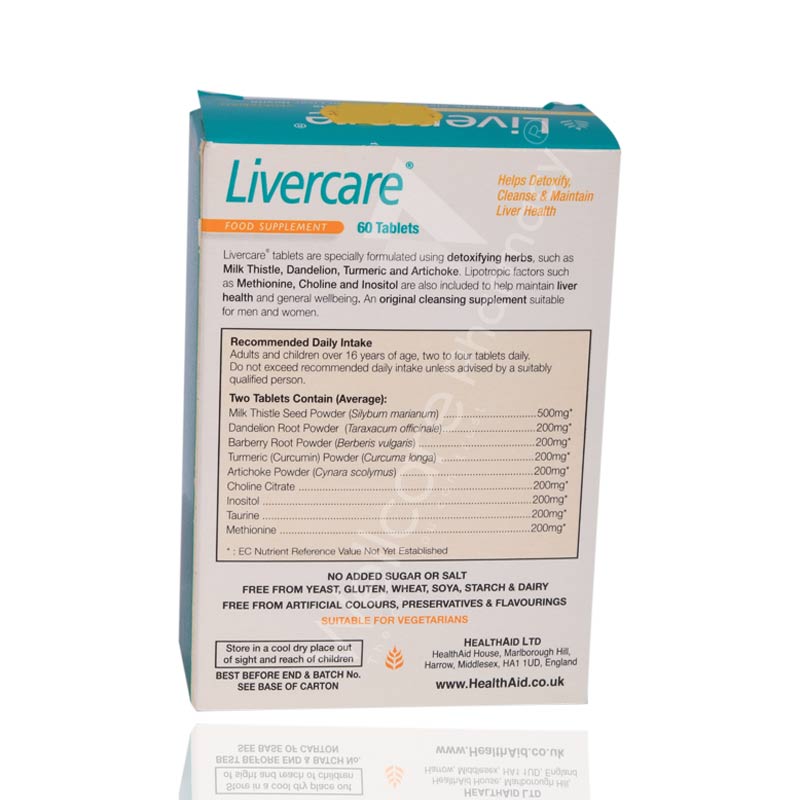 Health Aid Livercare Tablets Prolonged Release 60'S Health Aid Livercare Tablets Prolonged Release 60'S