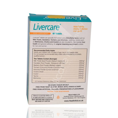 Health Aid Livercare Tablets Prolonged Release 60'S