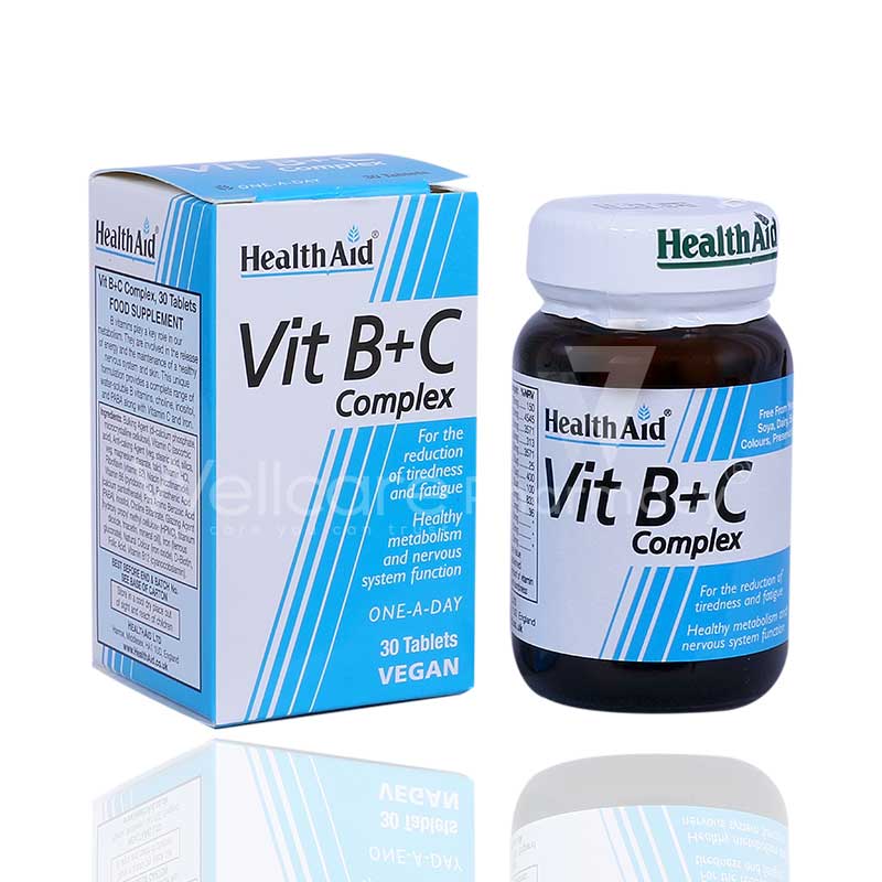 Health Aid Vit B + C Complex Tablets 30'S Health Aid Vit B + C Complex Tablets 30'S