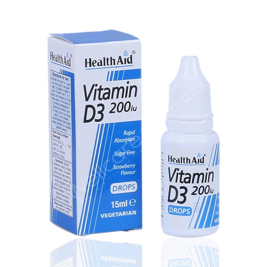 Health Aid Vitamin D3 200 Iu Drops 15Ml