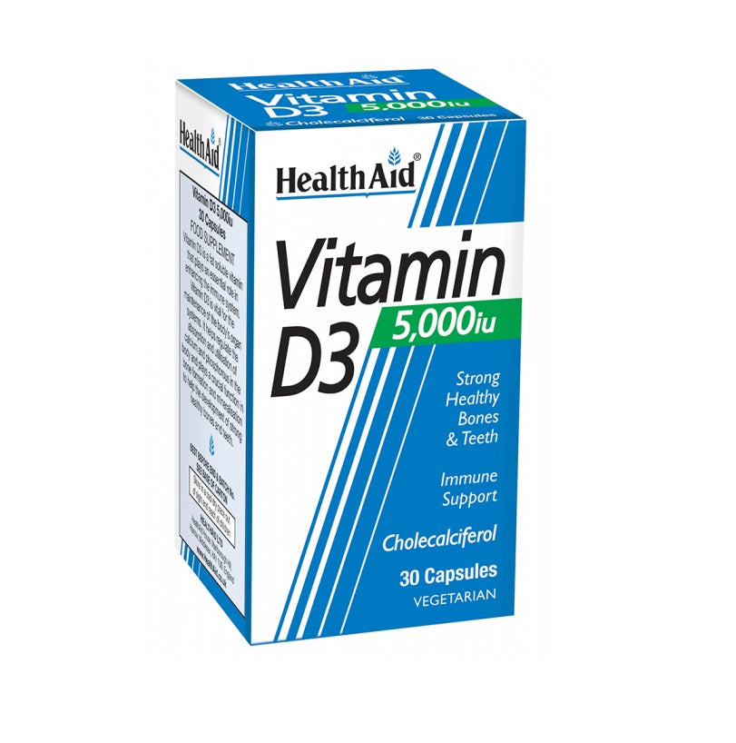 Health Aid Vitamin D3 5000Iu Capsules 30'S Health Aid Vitamin D3 5000Iu Capsules 30'S