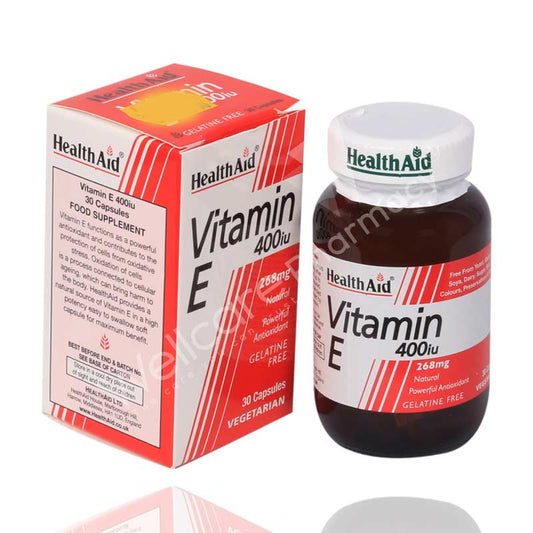 Health Aid Vitamin E 400 Iu Capsules 30'S