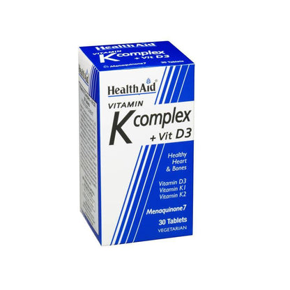 Health Aid Vitamin K Complex + Vit D3 Tablets 30'S - Wellcare Pharmacy