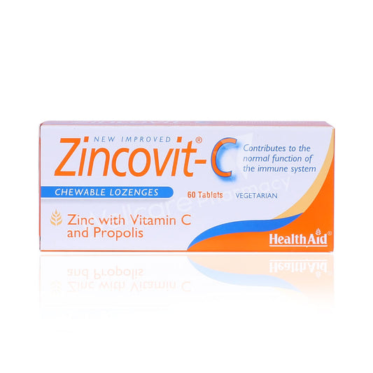Health Aid Zincovit C Chewable Tablets 60'S