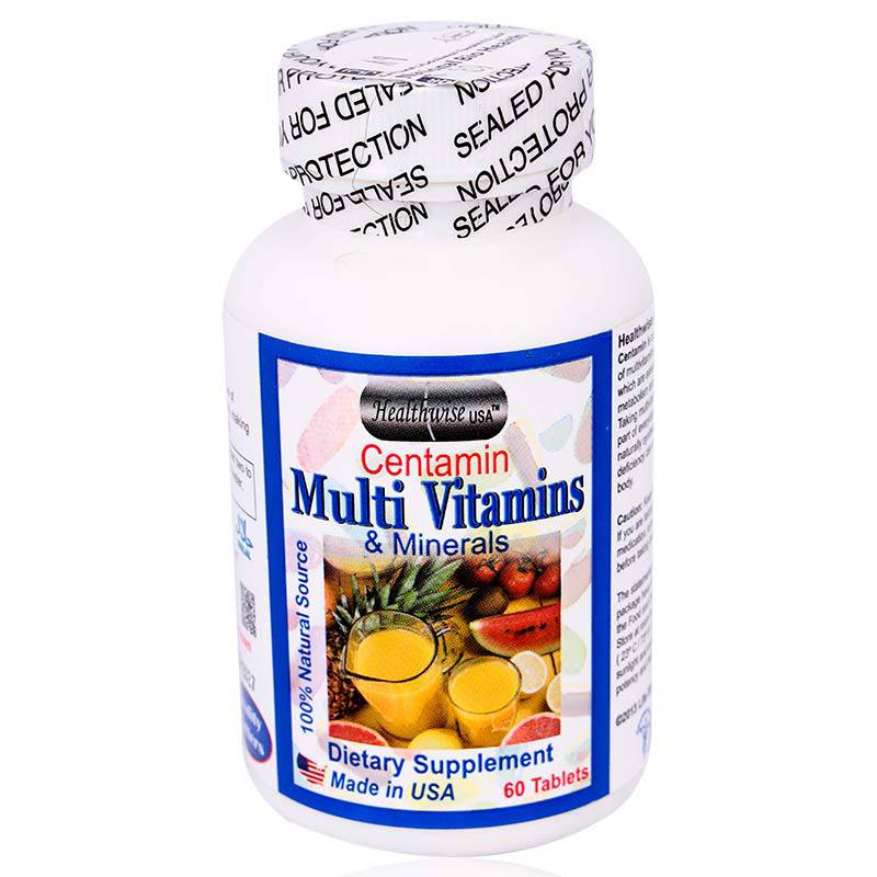 Healthwise Centamin Multi Vitamins & Minerals Tablets 60'S Healthwise Centamin Multi Vitamins & Minerals Tablets 60'S