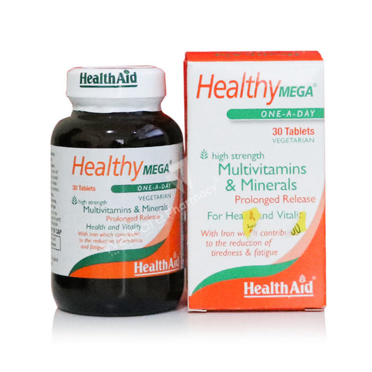 Helath Aid Healthy Mega Multi Vitamin And Minerals Tablets 30'S