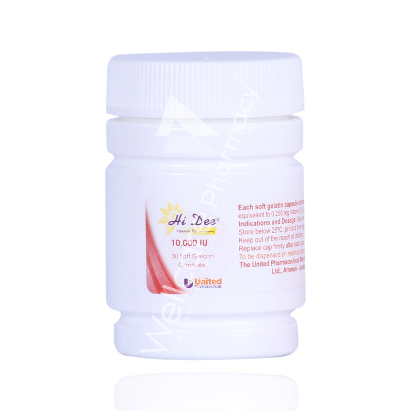 Hi Dee Vitamin D3-10000Iu Capsules 30'S