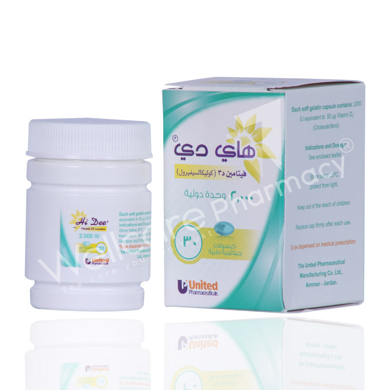 Hi Dee Vitamin D3 2000iu Capsules 30'S