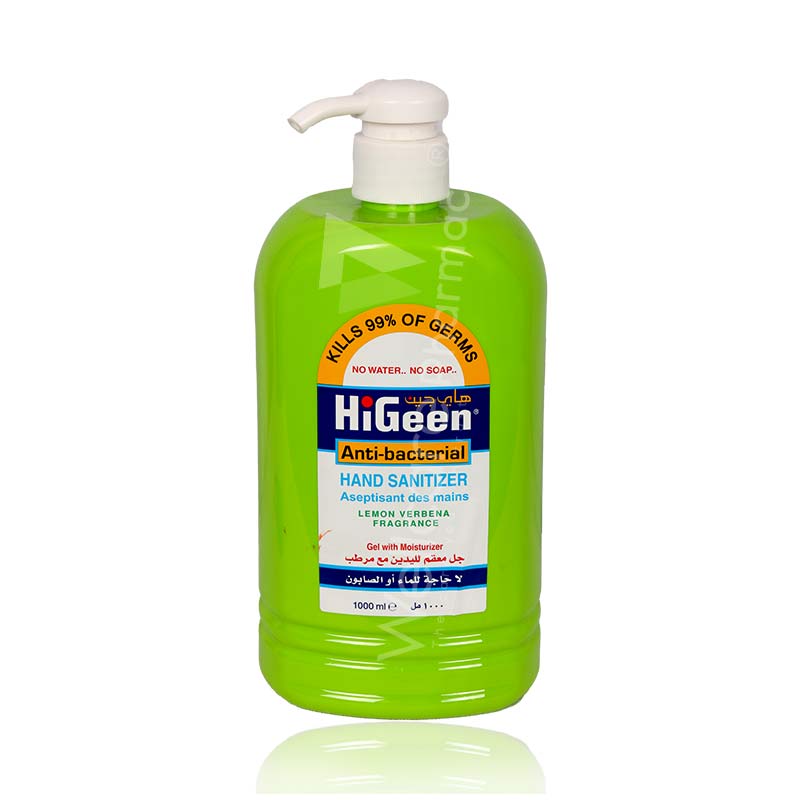 Higeen Hand Sanitizer Fresh Lemon 1000Ml