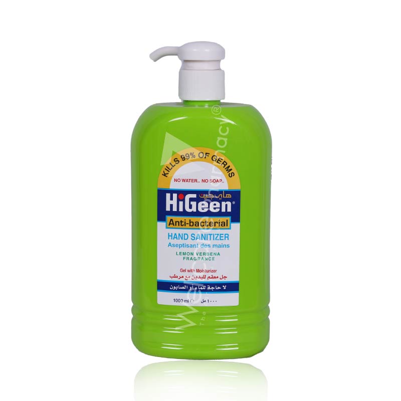 Higeen Hand Sanitizer Lemon Verbena 1000ml