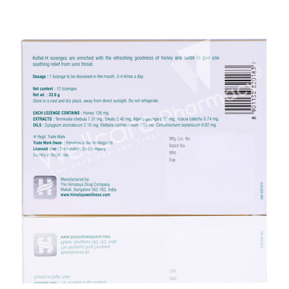 Himalaya Koflet H Ginger Throat Lozenges 12'S