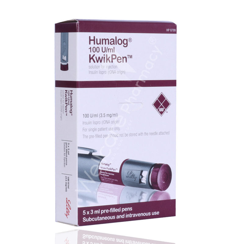 Humalog 100Iu Kwikpen 3Ml5's